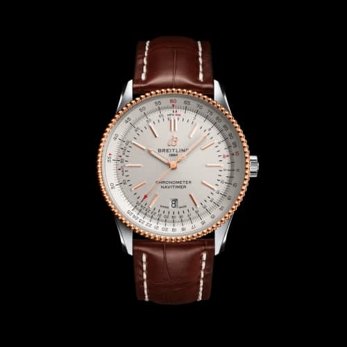 Breitling Navitimer Automatic 41 Automatic Stainless Steel / Rose Gold / Silver / Croco / Folding