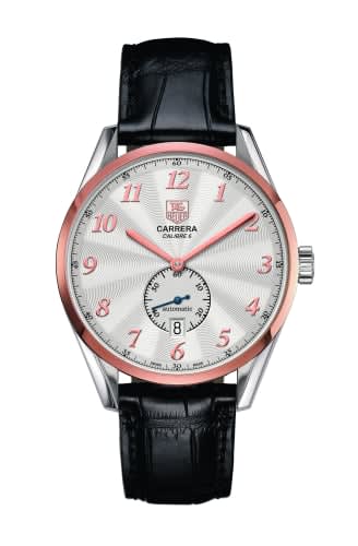 TAG Heuer Carrera Calibre 6 39 Heritage Stainless Steel / Rose Gold / Silver / Alligator