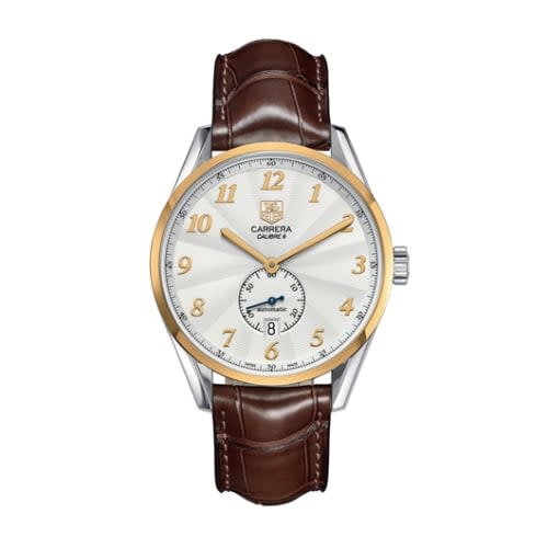 TAG Heuer Carrera Calibre 6 39 Heritage Stainless Steel / Yellow Gold / Silver / Alligator