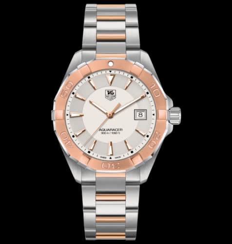 TAG Heuer Aquaracer 300M Quartz 40.5 Stainless Steel / Rose Gold / Silver / Bracelet