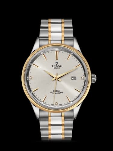 Tudor Style 41 Stainless Steel / Yellow Gold / Silver-Diamond / Bracelet