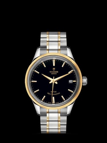 Tudor Style 34 Stainless Steel / Yellow Gold / Black / Bracelet