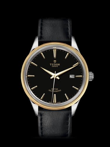 Tudor Style 41 Stainless Steel / Yellow Gold / Black / Strap