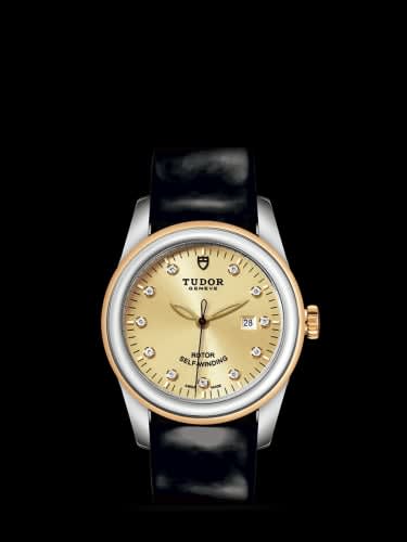 Tudor Glamour Date 31 Stainless Steel / Yellow Gold / Champagne-Diamond / Strap