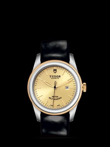 Tudor Glamour Date 31 Stainless Steel / Yellow Gold / Champagne / Strap
