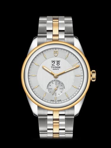 Tudor Glamour Double Date Stainless Steel / Yellow Gold / Silver/ Bracelet