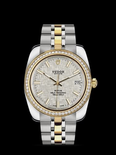 Tudor Classic 38 Stainless Steel / Yellow Gold / Diamond / Silver / Bracelet