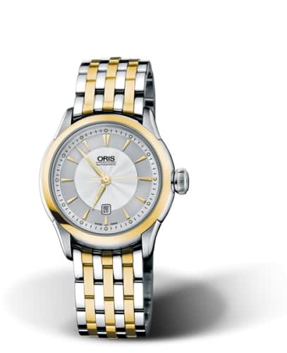 Oris Artelier Date 31 Stainless Steel - Yellow Gold / Silver / Bracelet