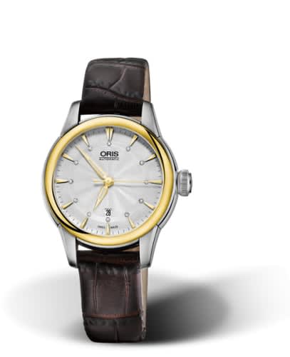 Oris Artelier Date Diamonds 31 Stainless Steel - Yellow Gold / Silver