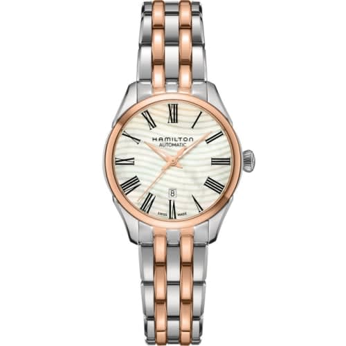 Hamilton Jazzmaster Lady Auto 30 Stainless Steel - Rose Gold / MOP / Bracelet