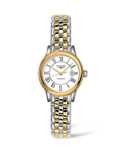 Longines Flagship 30 Stainless Steel - Yellow Gold / White - Roman / Bracelet