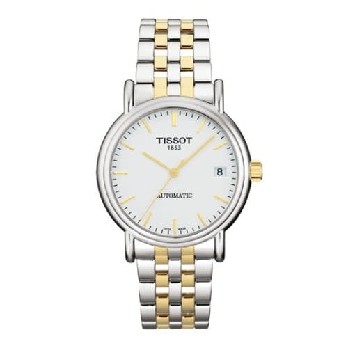 Tissot Carson Automatic 35.5 Stainless Steel / Yellow Gold PVD / Silver / Bracelet