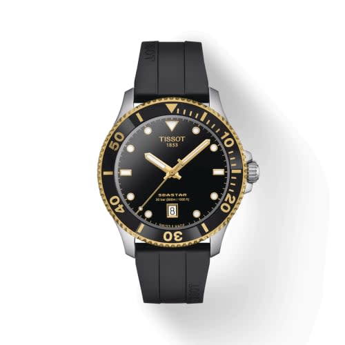 Tissot Seastar 1000 Quartz 40 Stainless Steel - Yellow Gold / Black / Rubber