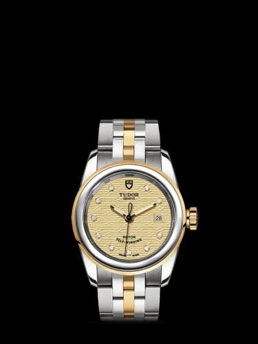 Tudor Glamour Date 26 Stainless Steel / Yellow Gold / Jacquard Champagne-Diamond / Bracelet