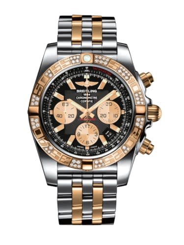 Breitling Chronomat 44 Stainless Steel / Rose Gold / Diamond / Onyx Black / Bracelet