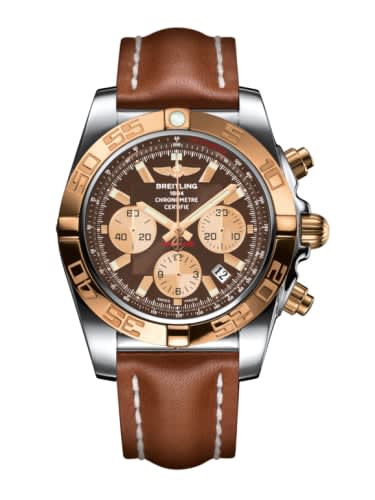 Breitling Chronomat 44 Stainless Steel / Rose Gold / Metallica Brown / Calf