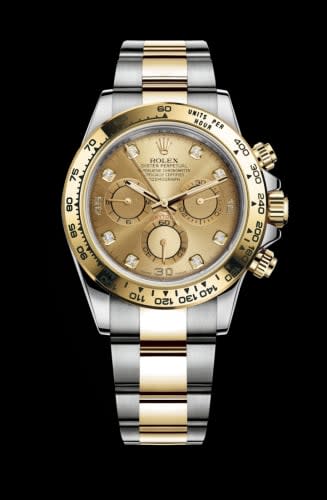 Rolex Cosmograph Daytona Stainless Steel / Yellow Gold / Champagne Diamond