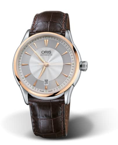 Oris Artelier Date 40 Stainless Steel - Rose Gold / Silver