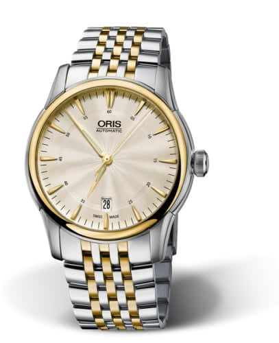 Oris Artelier Date 40.5 Stainless Steel - Yellow Gold / Jungfraujoch
