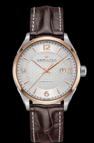 Hamilton Jazzmaster Viewmatic Auto 44 Stainless Steel - Rose Gold / Silver