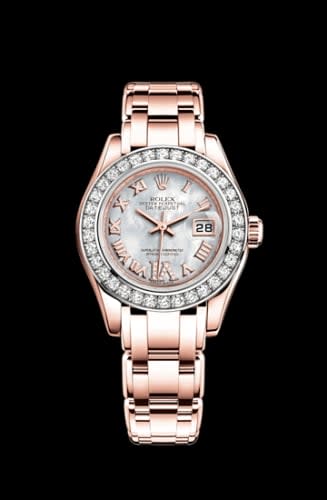 Rolex Datejust Pearlmaster 29 Everose Diamond / MOP Roman