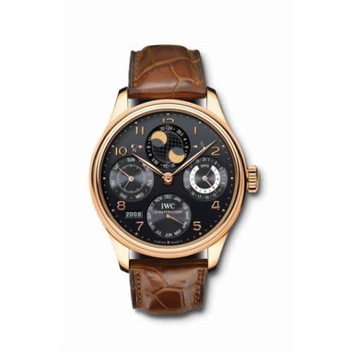 IWC Schaffhausen Portuguese Perpetual Calendar 5021 Rose Gold / Black