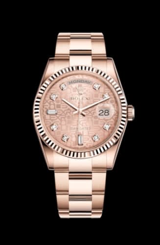 Rolex Day-Date 36 Everose Fluted / Oyster / Pink Computer