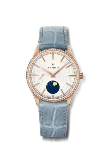 Zenith Elite Moon Phase 36 Rose Gold / Silver