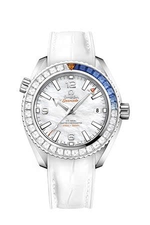 Omega Seamaster Planet Ocean 600M Co-Axial 39.5 Master Chronometer White Gold / Diamond / MOP