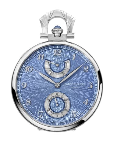 Patek Philippe Pocket Watch Lepine Power Reserve White Gold / Japanese Crane