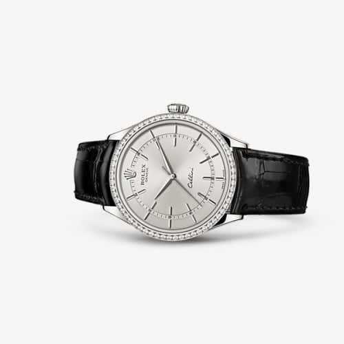 Rolex Cellini Time White Gold Diamond Rhodium