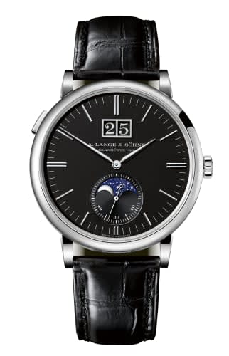 A. Lange & Söhne Saxonia Moonphase White Gold / Black