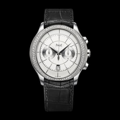 Piaget Gouverneur Chronograph White Gold Diamond