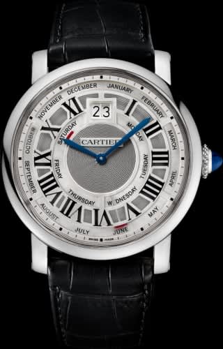 Cartier Rotonde de Cartier 45 Annual Calendar White Gold / Silver