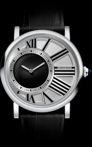 Cartier Rotonde de Cartier Mysterious Hour White Gold