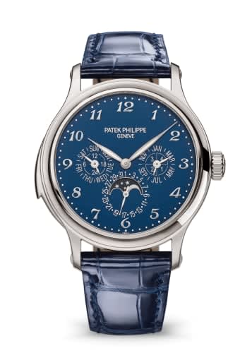 Patek Philippe Minute Repeater Perpetual Calendar 5374 White Gold / Blue