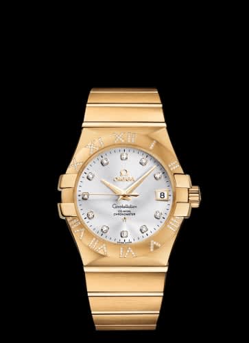 Omega Constellation Co-Axial 35 Yellow Gold / Diamond / Silver