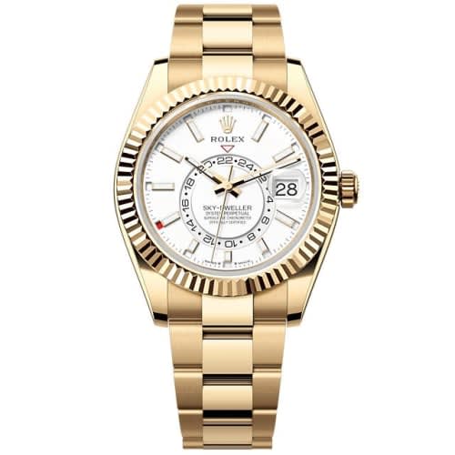 Rolex Sky-Dweller Yellow Gold / White / Oyster
