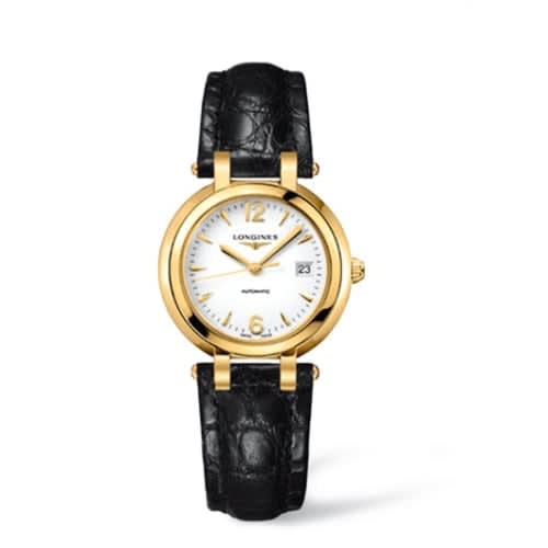 Longines PrimaLuna Automatic 30 Yellow Gold Strap Arabic