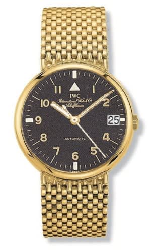 IWC Schaffhausen Portofino Automatic Yellow Gold / Black - Pilot / Bracelet