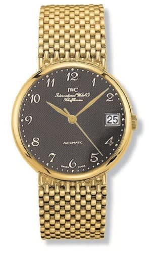 IWC Schaffhausen Portofino Automatic Yellow Gold / Black - Breguet / Bracelet