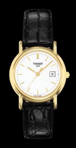 Tissot Carson Quartz 26.8 Yellow Gold / Silver / Strap