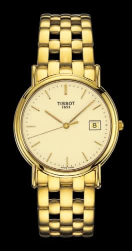 Tissot Carson Quartz 33.6 Yellow Gold / Champagne / Bracelet