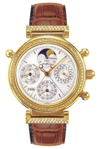 IWC Schaffhausen Da Vinci Perpetual Rattrapante Yellow Gold / Diamond / Silver / German