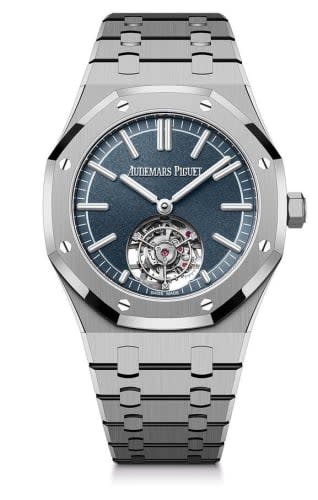 Audemars Piguet Royal Oak Self-Winding Flying Tourbillon Titanium / Blue / 50th Anniversary