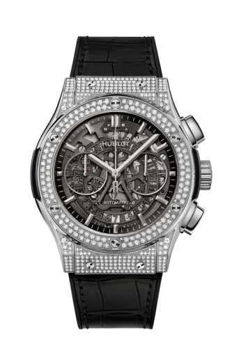 Hublot Classic Fusion 45 Aerofusion Chronograph Titanium - Pavé