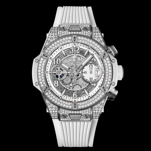 Hublot Big Bang Unico 42 Titanium / Pavé / White