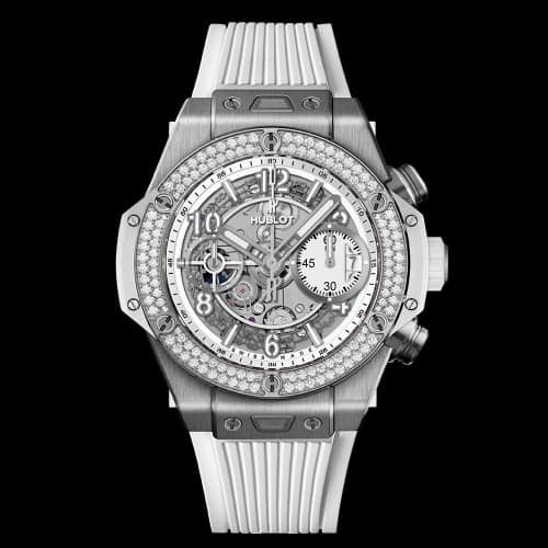 Hublot Big Bang Unico 42 Titanium / Diamonds / White