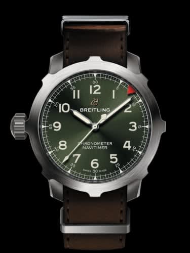 Breitling Navitimer Super 8 B20 Automatic 46 Titanium / Green / NATO