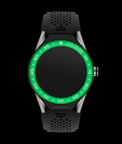 TAG Heuer Carrera Connected Modular 45 Titanium / Green Aluminum / Black Rubber
